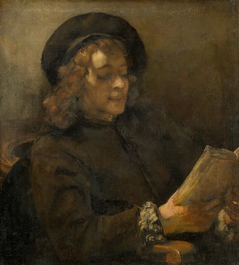 Titus van Rijn, der Sohn des Künstlers, lesend