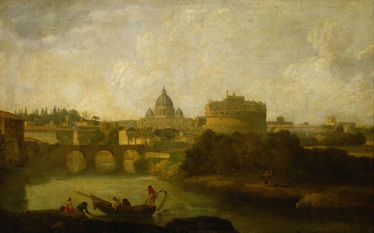 Engelsburg und St. Peter in Rom