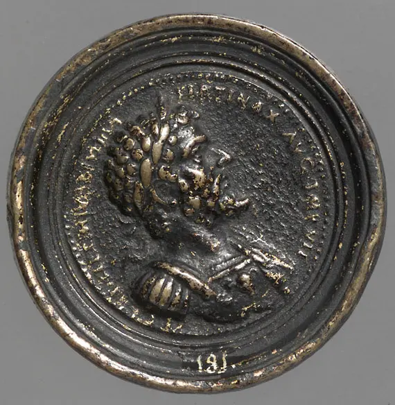 Plakette mit Bildnis eines Imperators