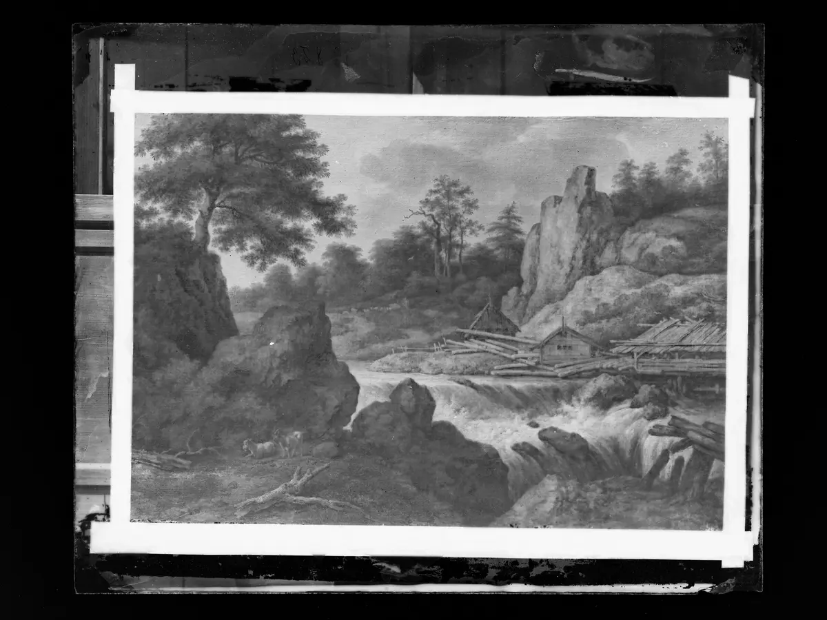 Landschaft mit Sägemühle