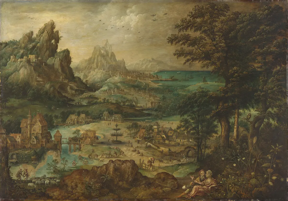 Landschaft mit Juda und Thamar