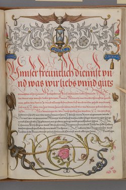 Schriftmusterbuch; 127 Blatt Pergament