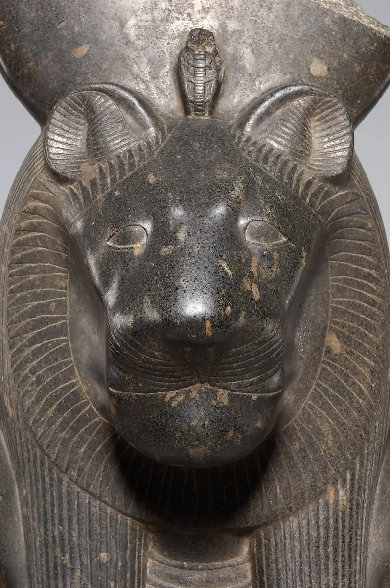 Seated statue of the goddess Sakhmet
