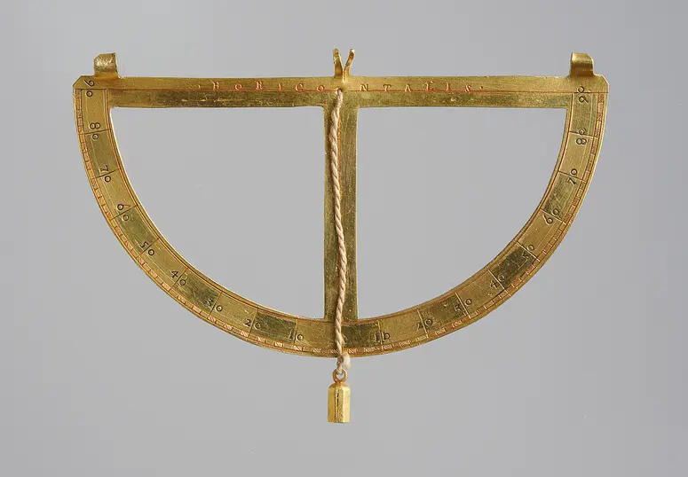 Lot with circle division; scientific instrument