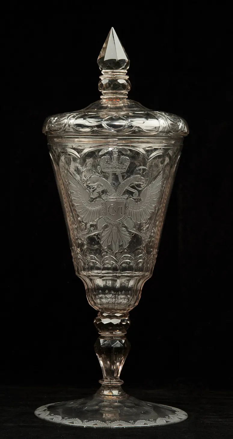 Lidded Goblet with Double Eagle