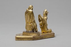 Thronende Madonna mit Bischof (Fragment einer Bischofskrümme)