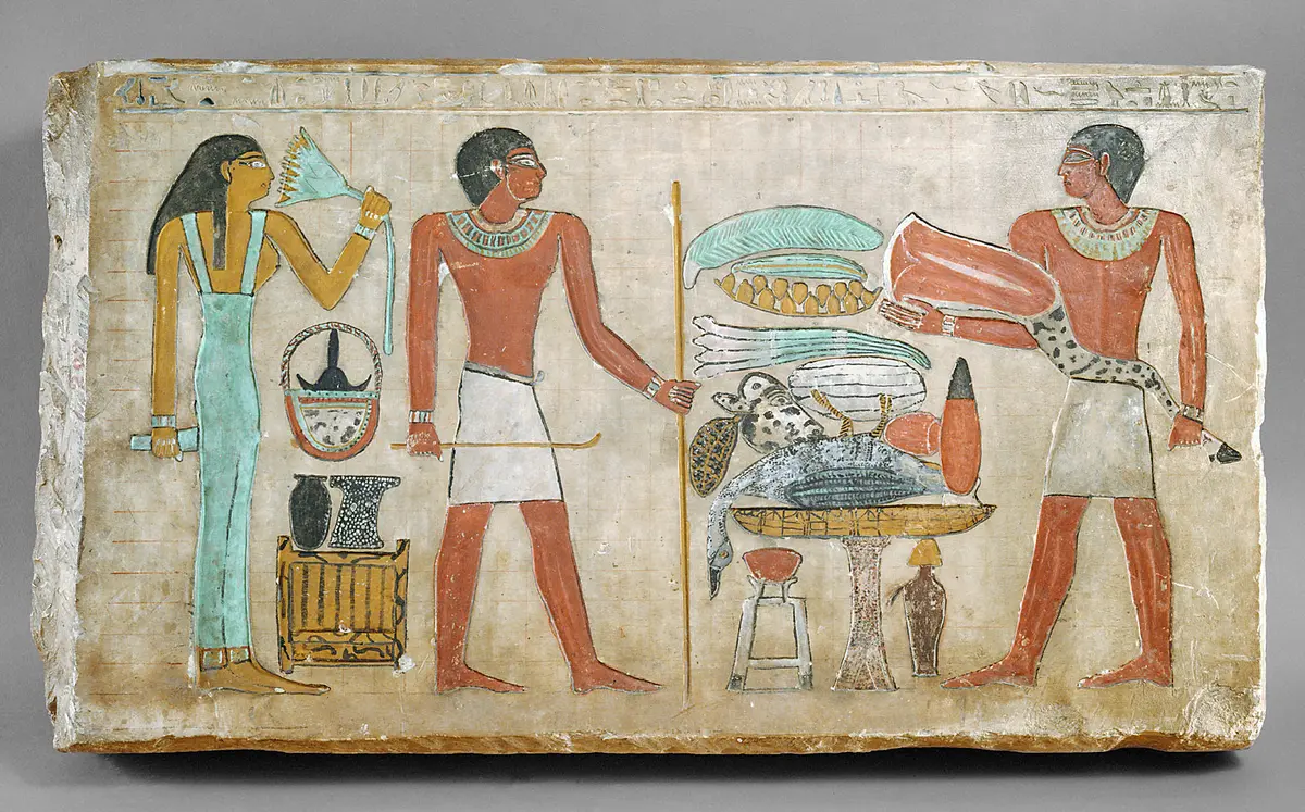 Relief with an offering scene