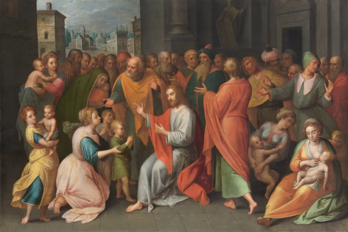 Christus segnet die Kinder
