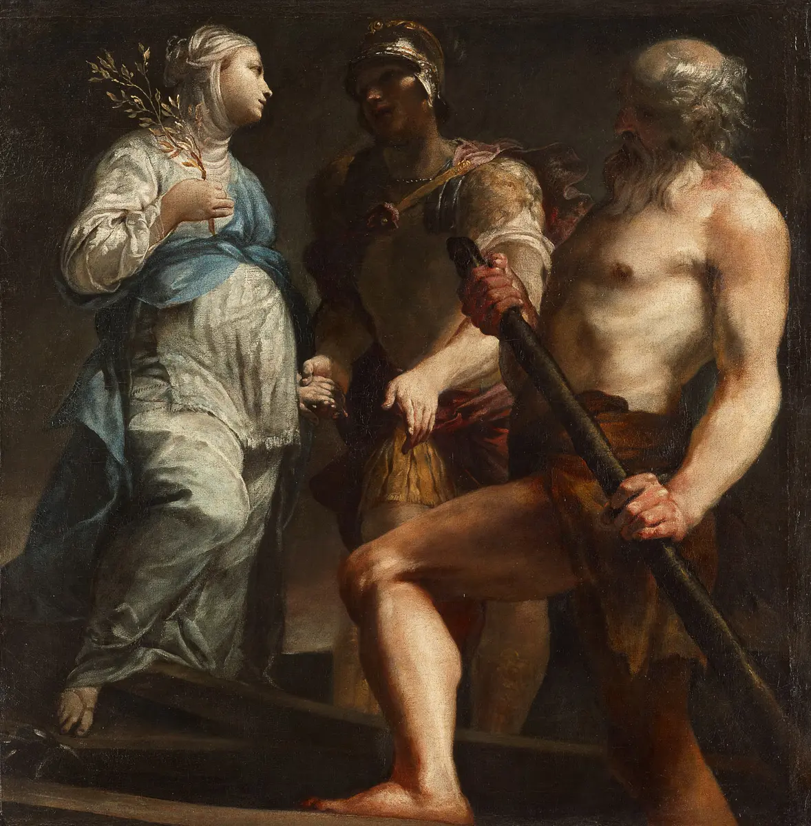 Äneas, die Sibylle und Charon