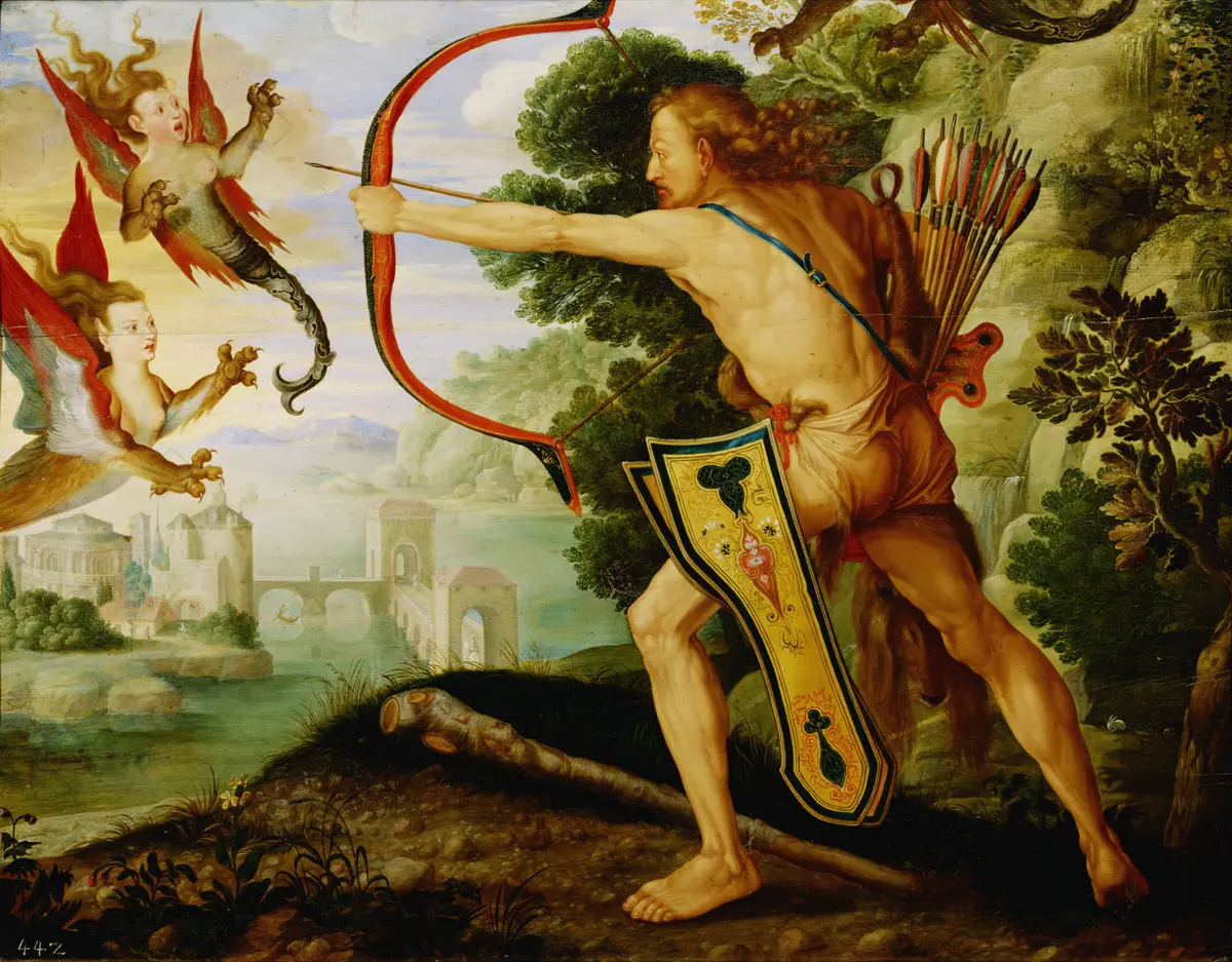 Herkules und die stymphalischen Vögel