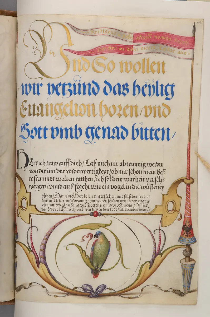 Schriftmusterbuch; 127 Blatt Pergament
