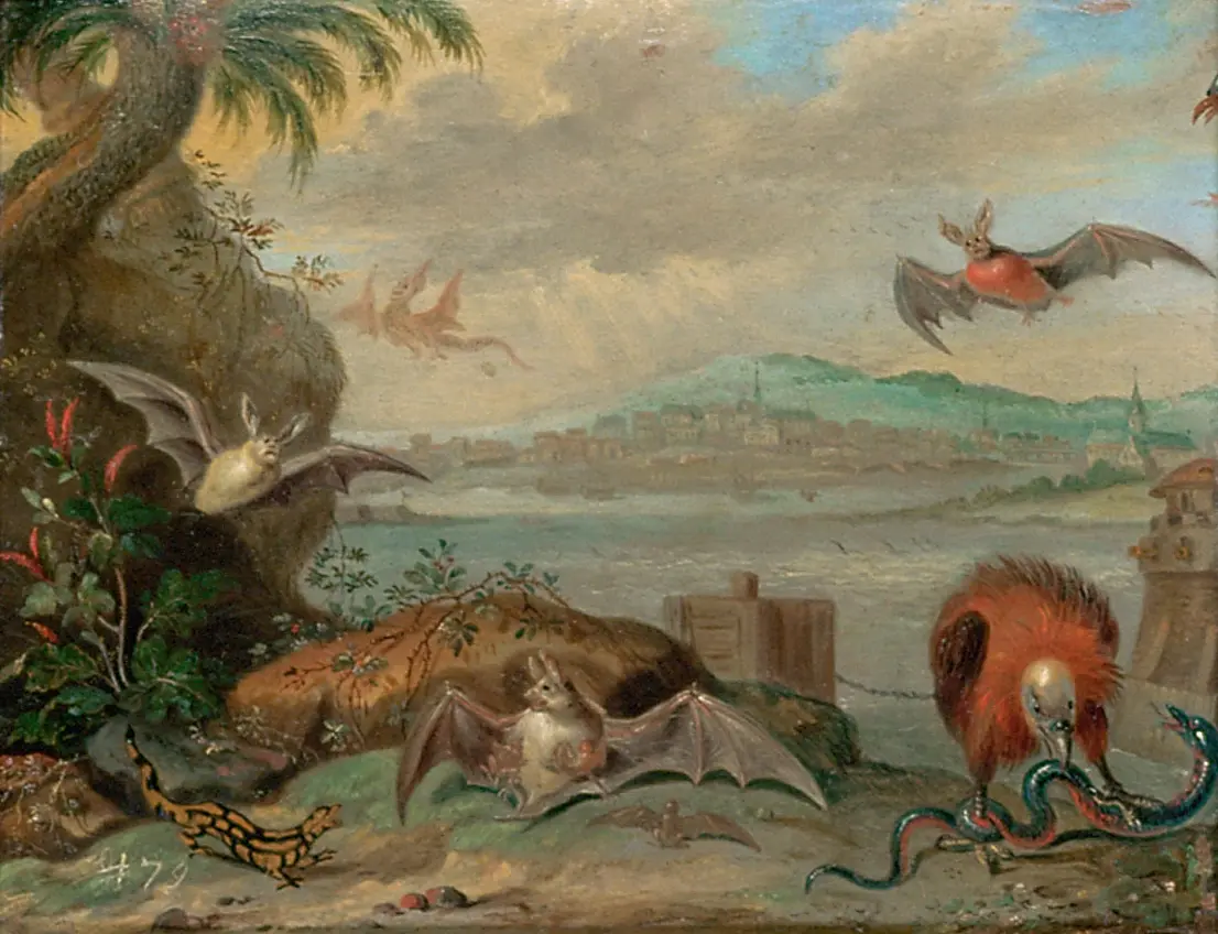 Ansichten aus den vier Weltteilen mit Szenen von Tieren: Cartagena (Kolumbien)