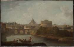Engelsburg und St. Peter in Rom