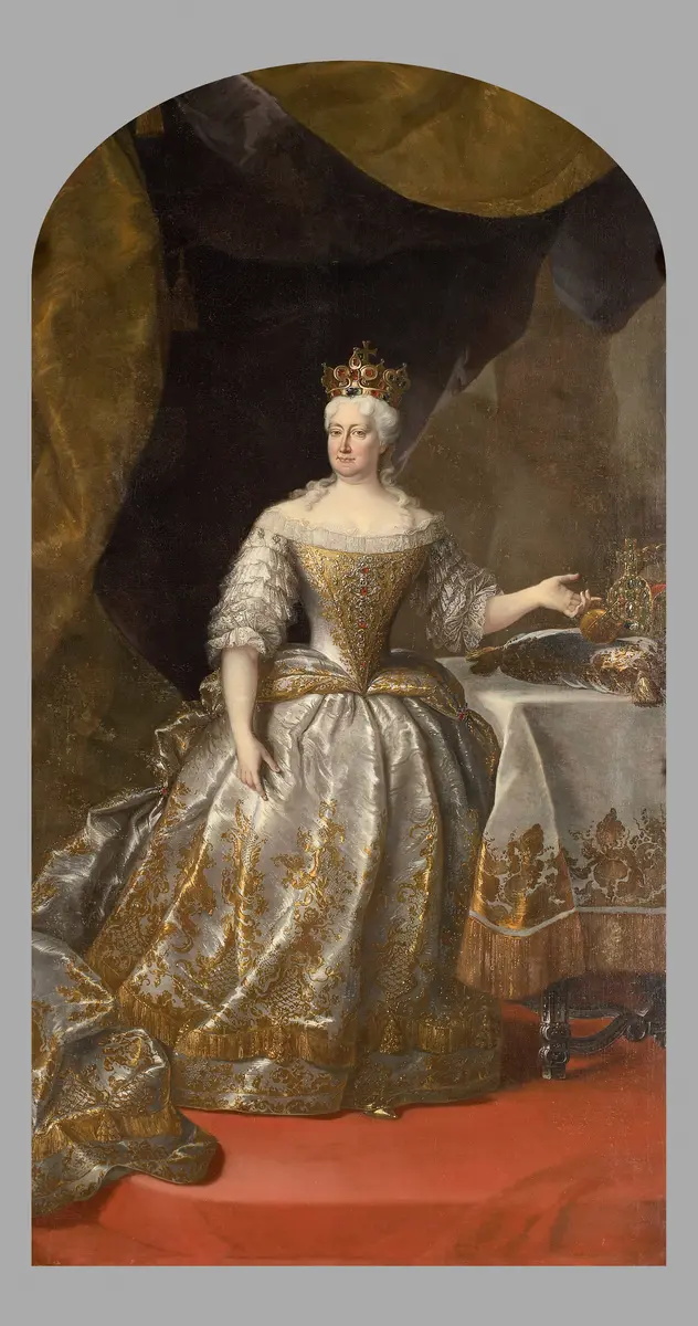 Kaiserin Elisabeth Christine von Braunschweig-Woffenbüttel (1691-1750), Gemahlin von Karl VI., mit böhmischer Königskrone