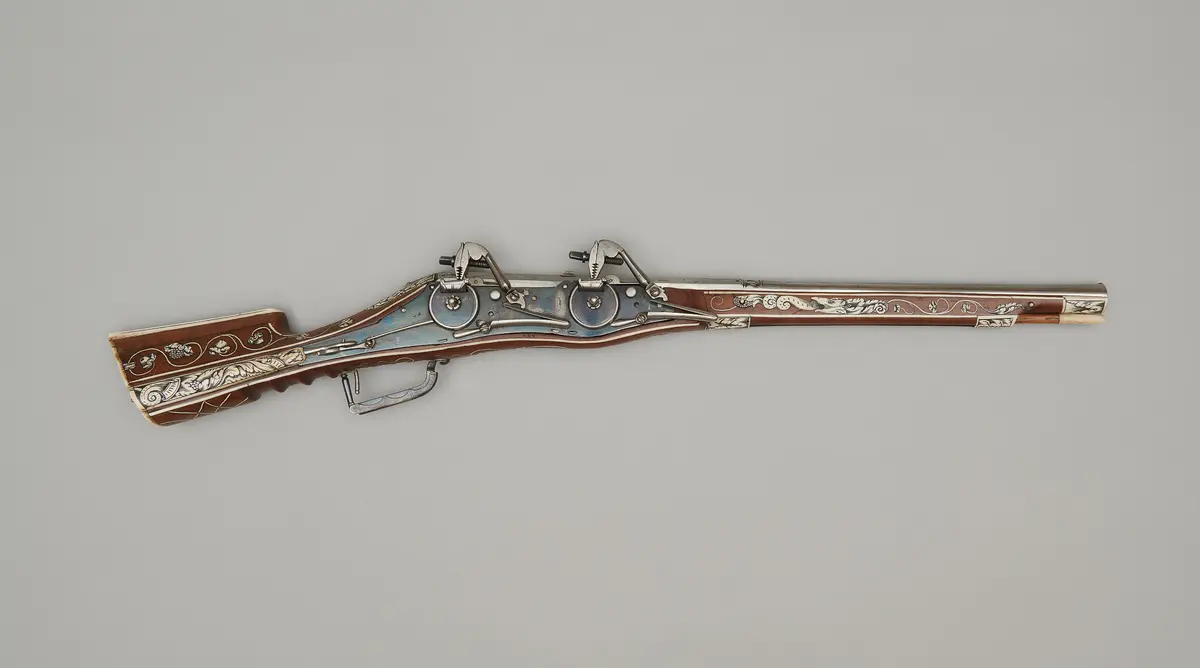 Karabiner mit doppeltem Radschloss