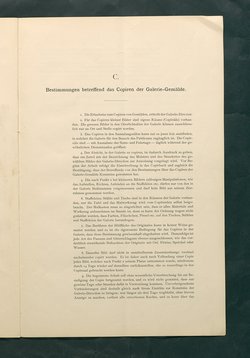 Bestimmungen für den Dienstbetrieb in den kunsthistorischen Sammlungen des Allerhöchsten Kaiserhauses