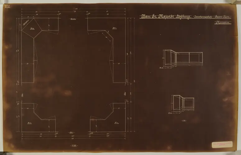 Bau Sr. Majestät Hofburg. Zwischengeschoss.Raum No. 2
