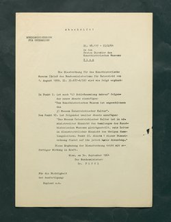 Ergänzung der Dienstordnung (Aufnahme des Museums Österreichischer Kultur)