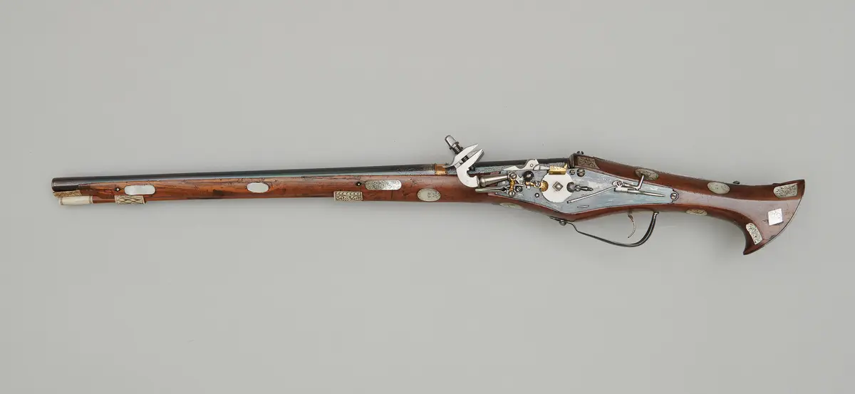Doppelläufige Radschloßpistole (Faustrohr)