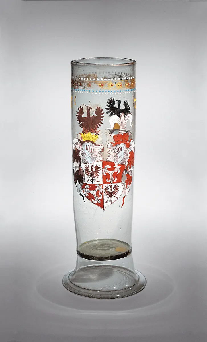 Drinking Glass (Stangenglas) with the Arms of the Nützel von Sündersbühl Family 