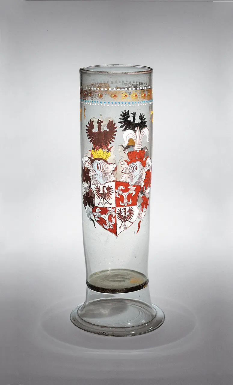 Drinking Glass (Stangenglas) with the Arms of the Nützel von Sündersbühl Family