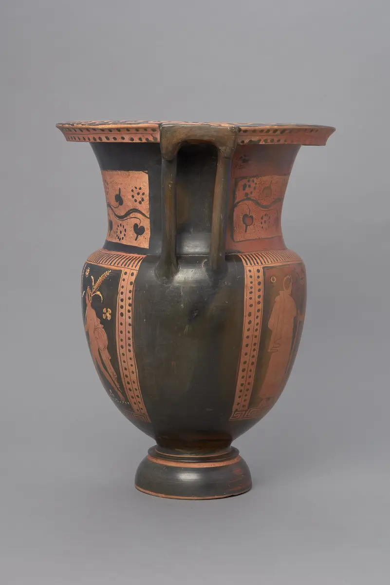 Jüngling, Mänade und Dionysos