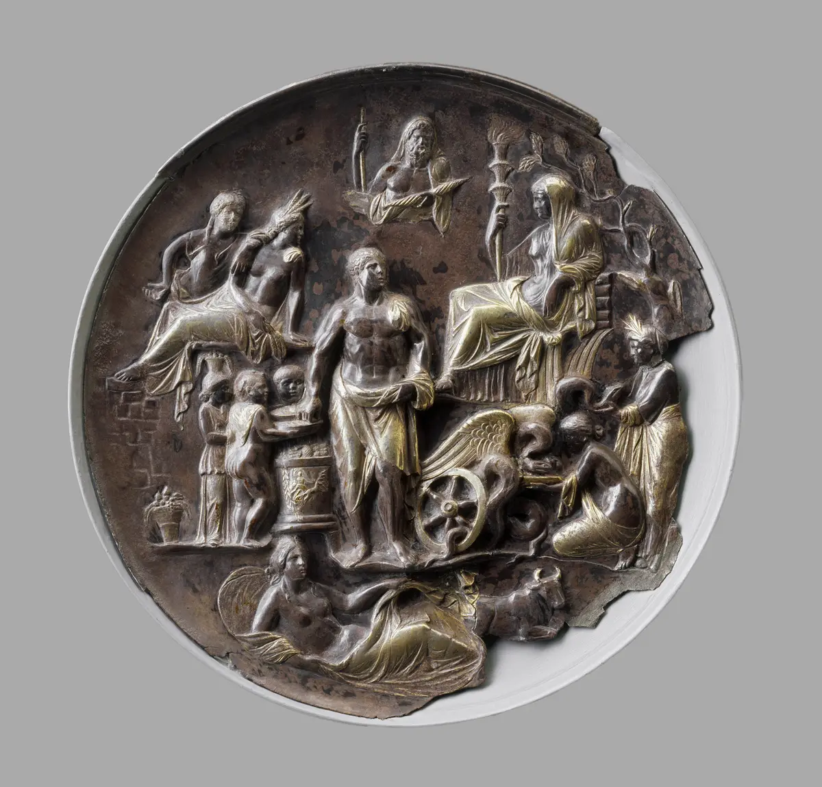 Silberschale mit Allegorie der Fruchtbarkeit