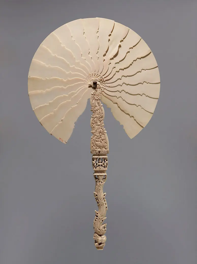 Fan in the Form of a Peacock