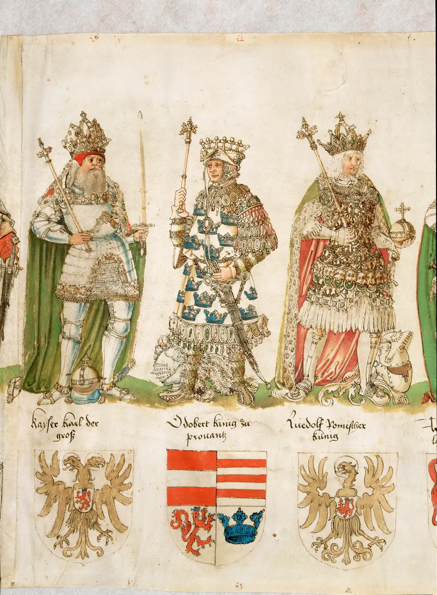 39 Ahnen Maximilians I., vormals Köldererrolle