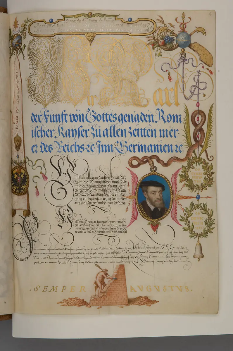 Schriftmusterbuch; 127 Blatt Pergament
