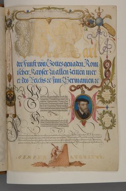 Schriftmusterbuch; 127 Blatt Pergament