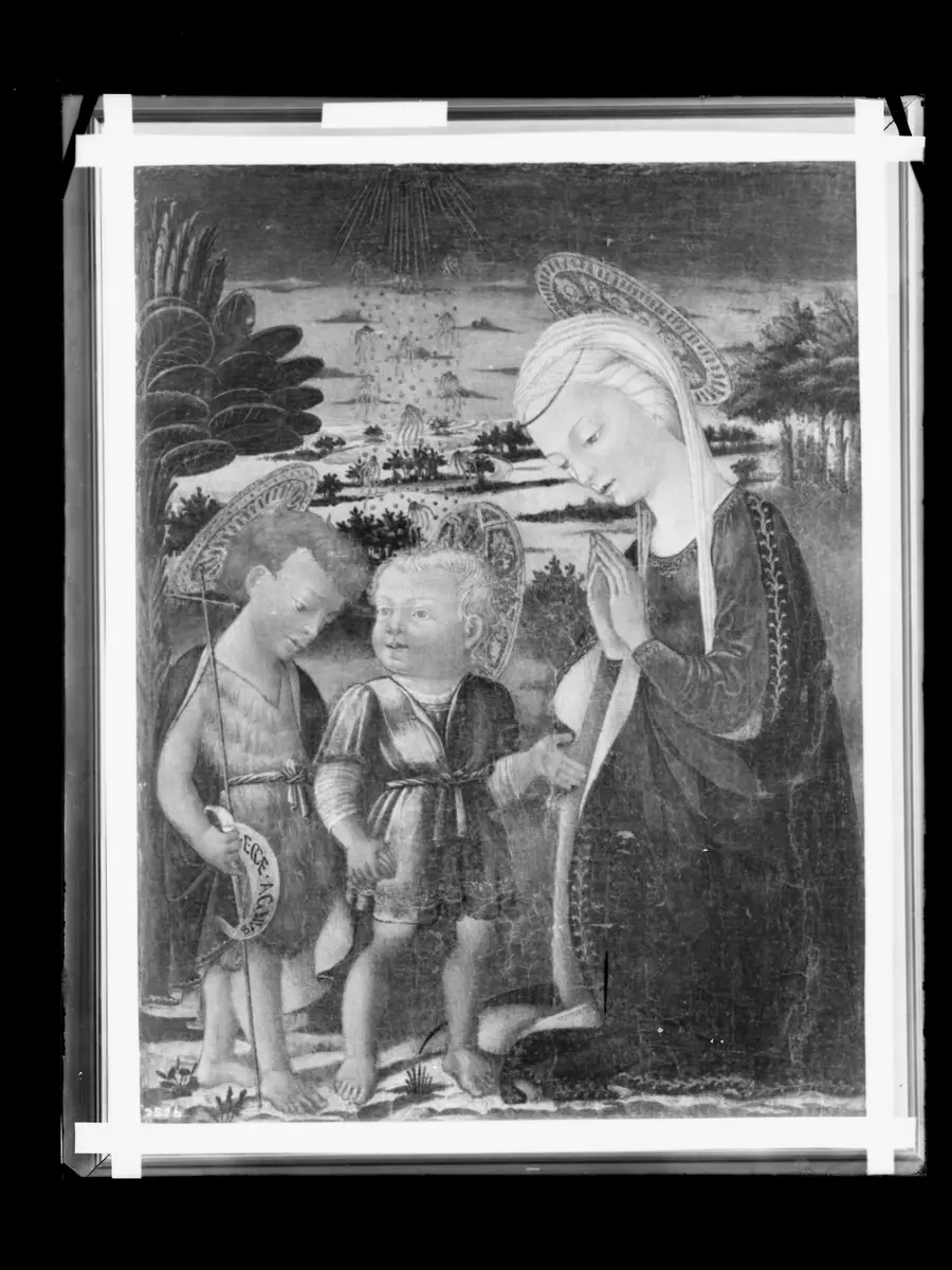 Maria mir dem kleinen Jesus und Johannes