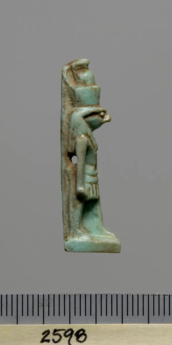 Schreitender Gott Horus mit Falkenkopf