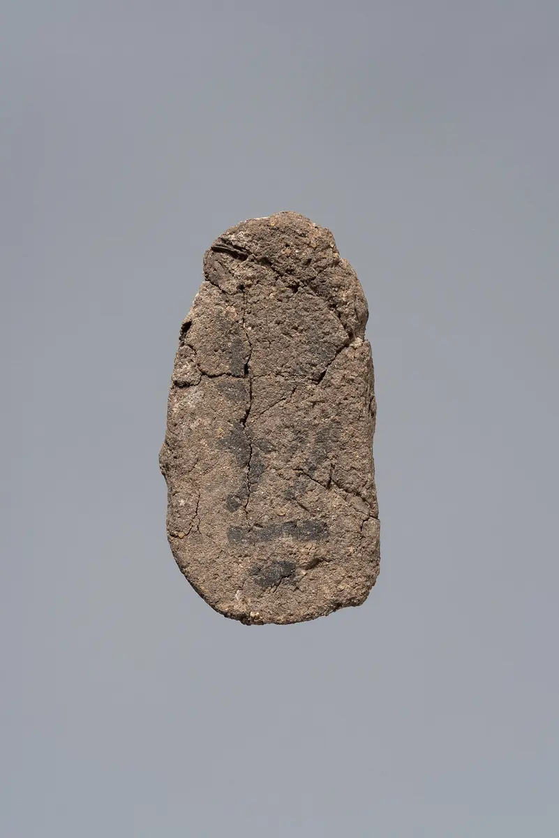 Ächtungsfigur mit Aufschrift