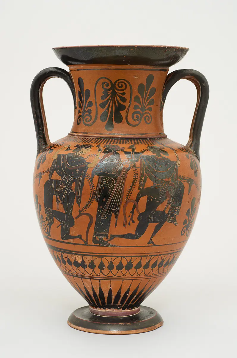 Dionysos, Silene und Mänaden