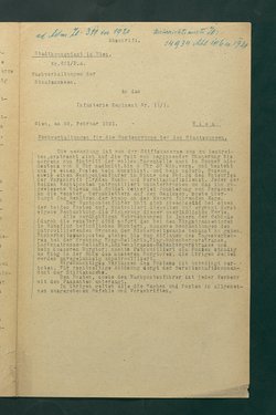 Wachverhaltungen für die Postengruppe bei den Staatsmuseen (Abschrift)