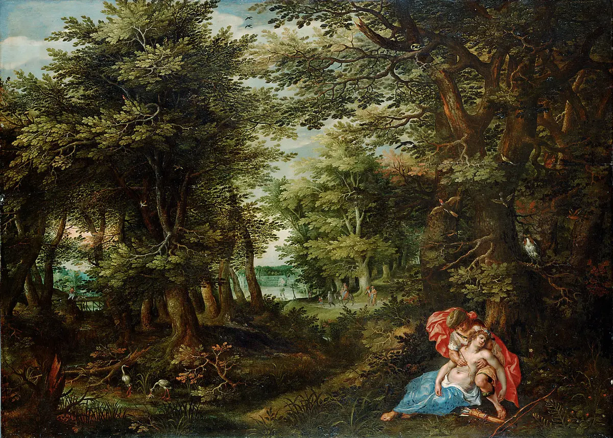 Waldlandschaft mit Cephalus und Procris
