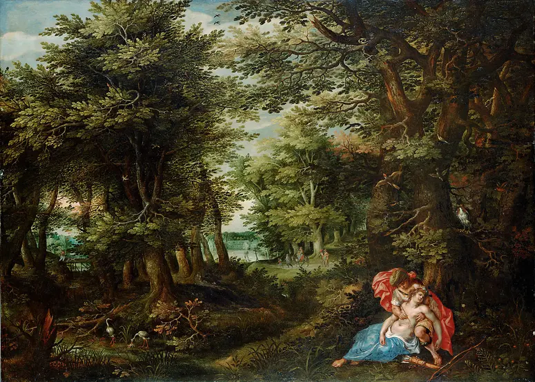 Waldlandschaft mit Cephalus und Procris