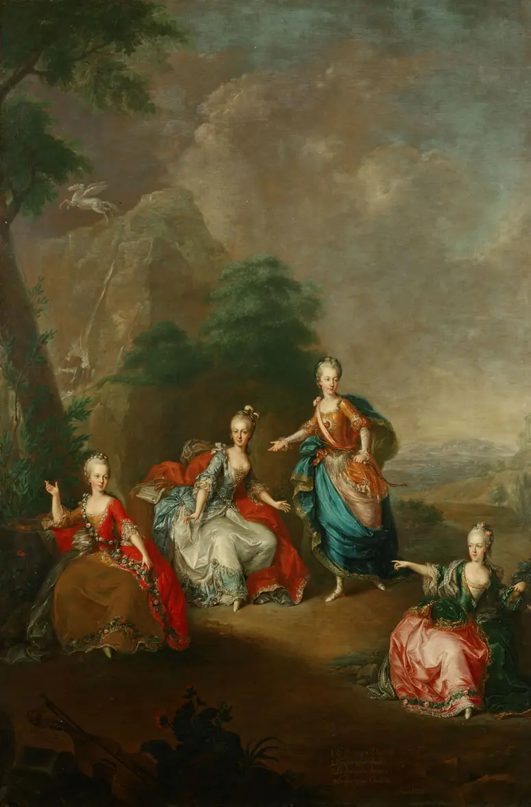 Töchter Maria Theresias auf der Bühne, Aufführung von