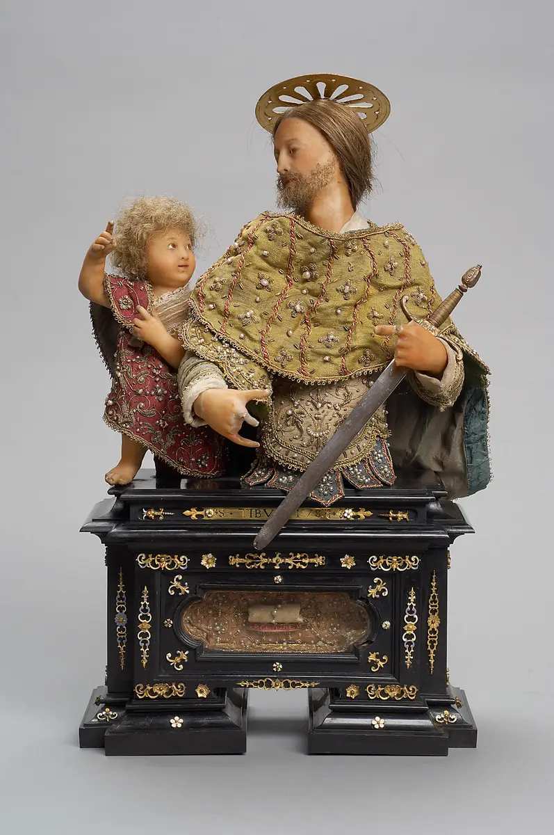 Wachsfigur des hl. Tiburtius