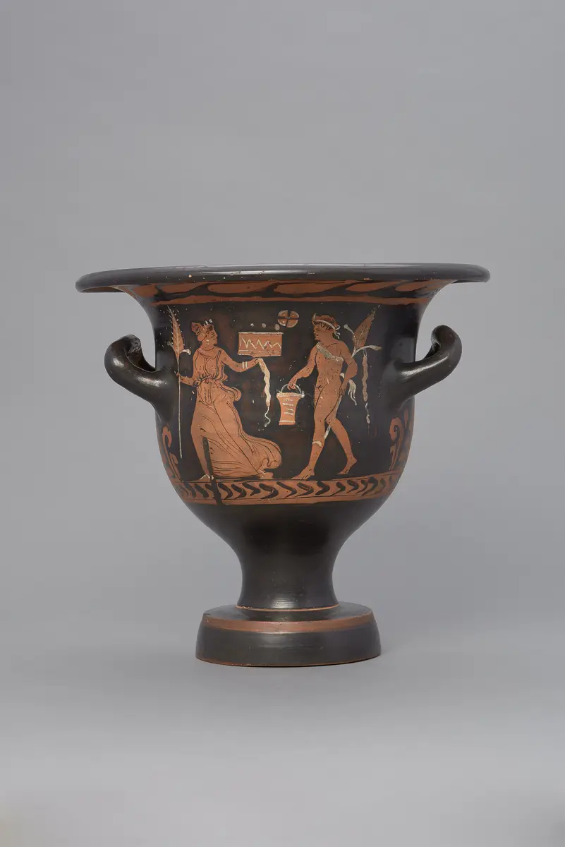 Mänade und Satyr