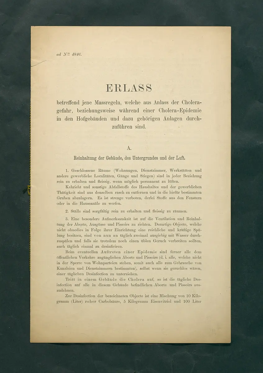 Maßregeln betreffend Cholera