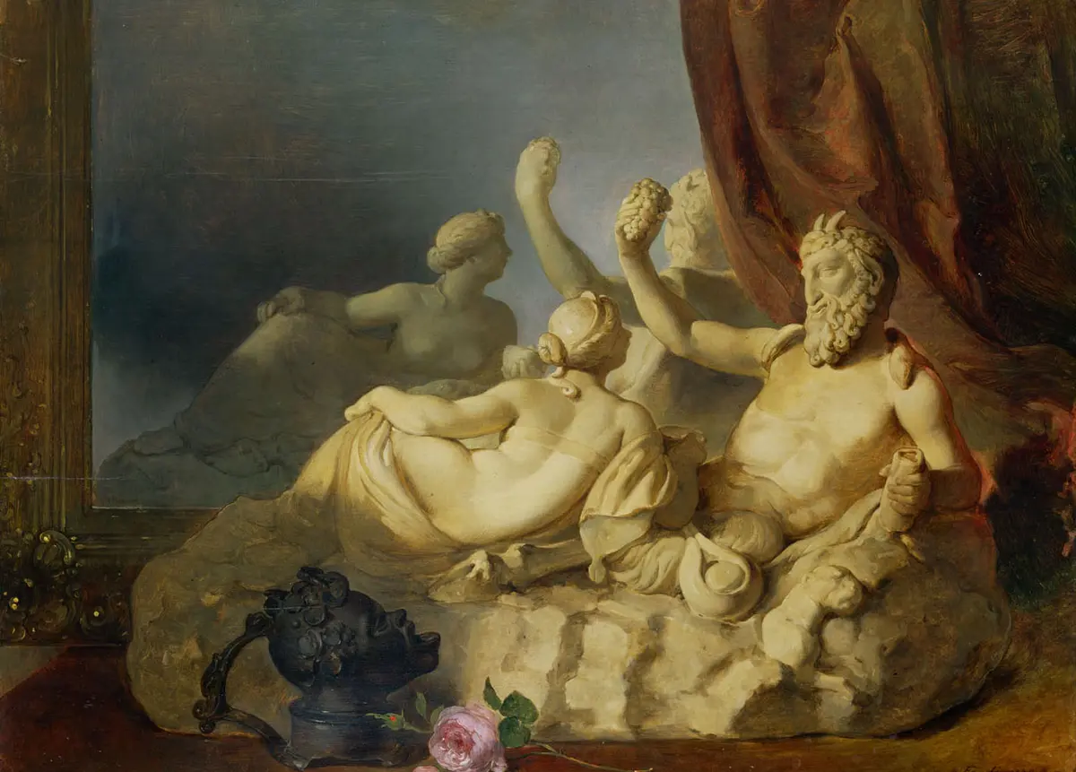 Pan und Nymphe