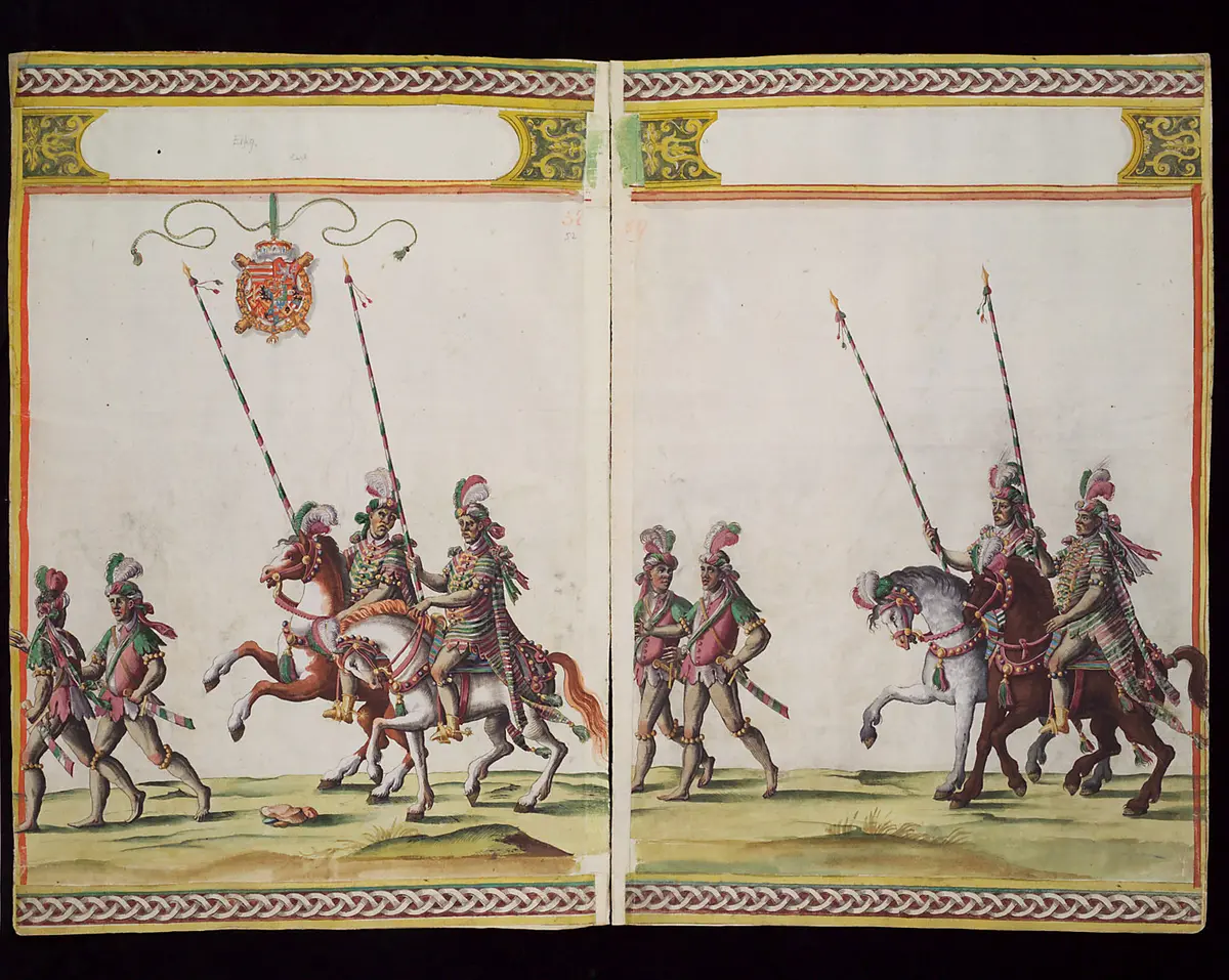 Hochzeitskodex Erzherzog Ferdinands II.: Ferdinand und Wilhelm