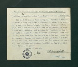 Feuerwachordnung für das Kunsthistorische Museum