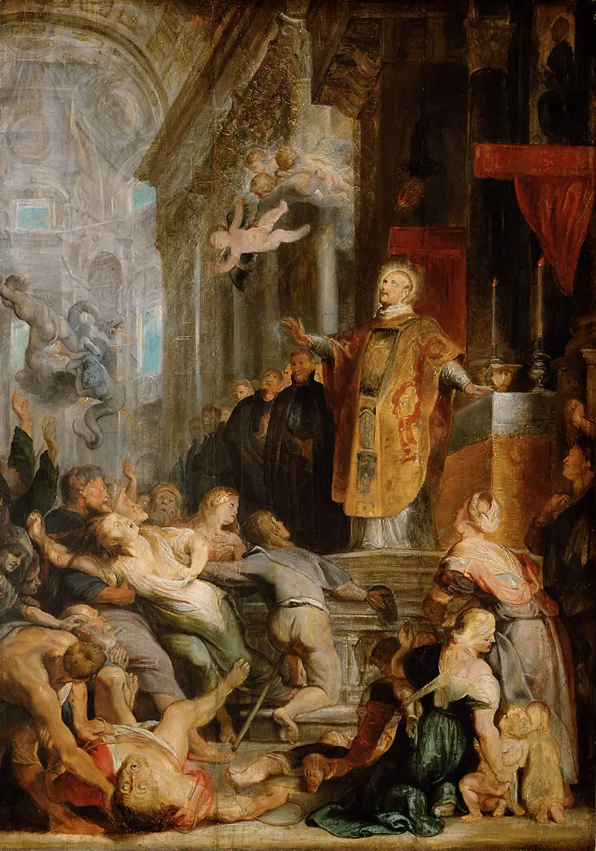 The Miracles of St. Ignatius of Loyola, modello