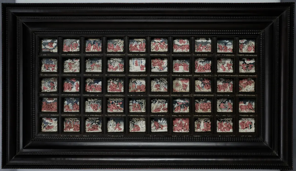 Tafel mit 50 Szenen aus den Metamorphosen des Ovid