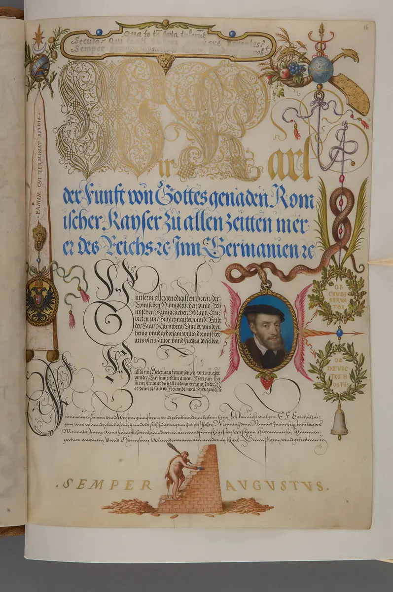 Schriftmusterbuch; 127 Blatt Pergament
