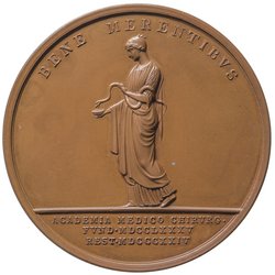 Habsburg: Kaiser Franz I. und Kaiser Joseph II.; Prämienmedaille der medizinisch-chirurgischen Akadmie in Wien