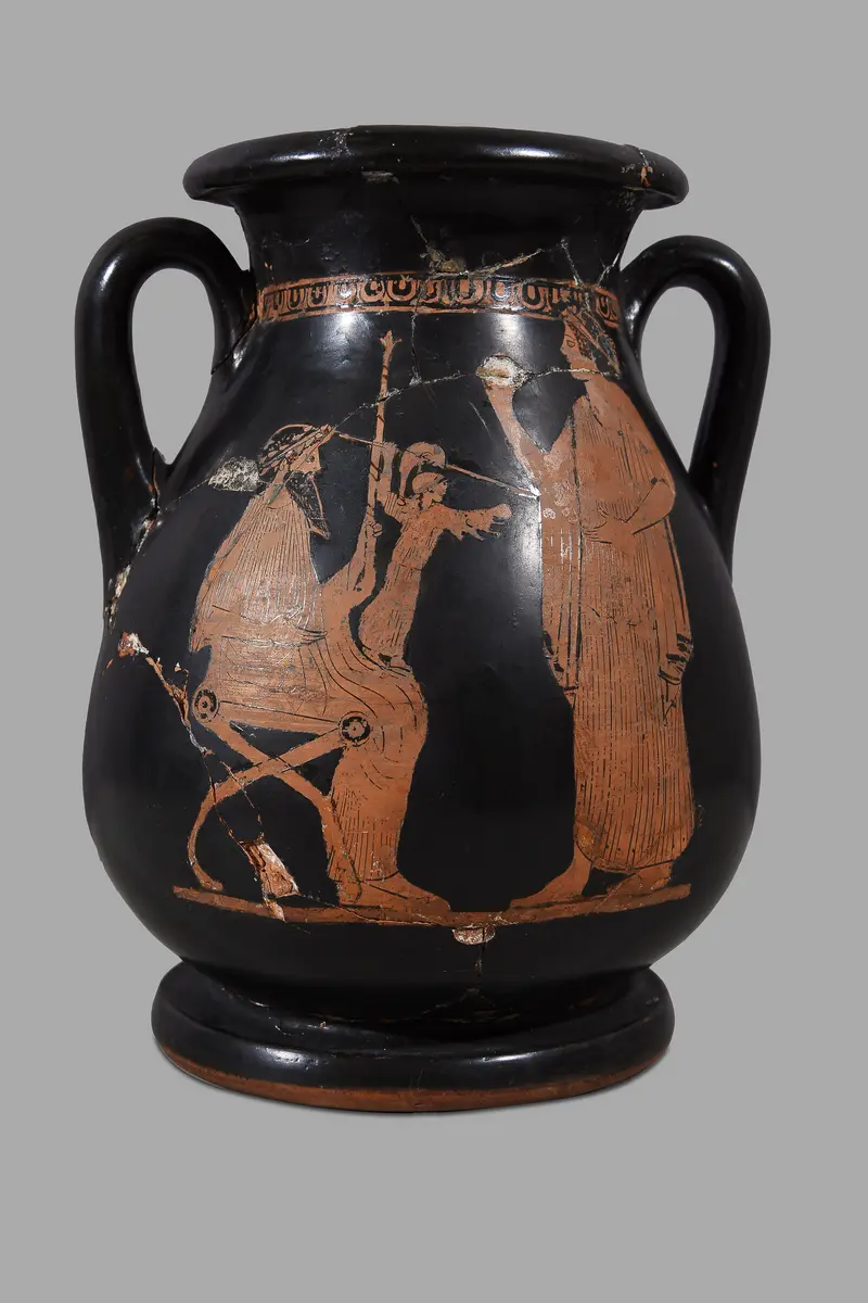 Geburt der Athena (A), Knabe und Jüngling (B)
